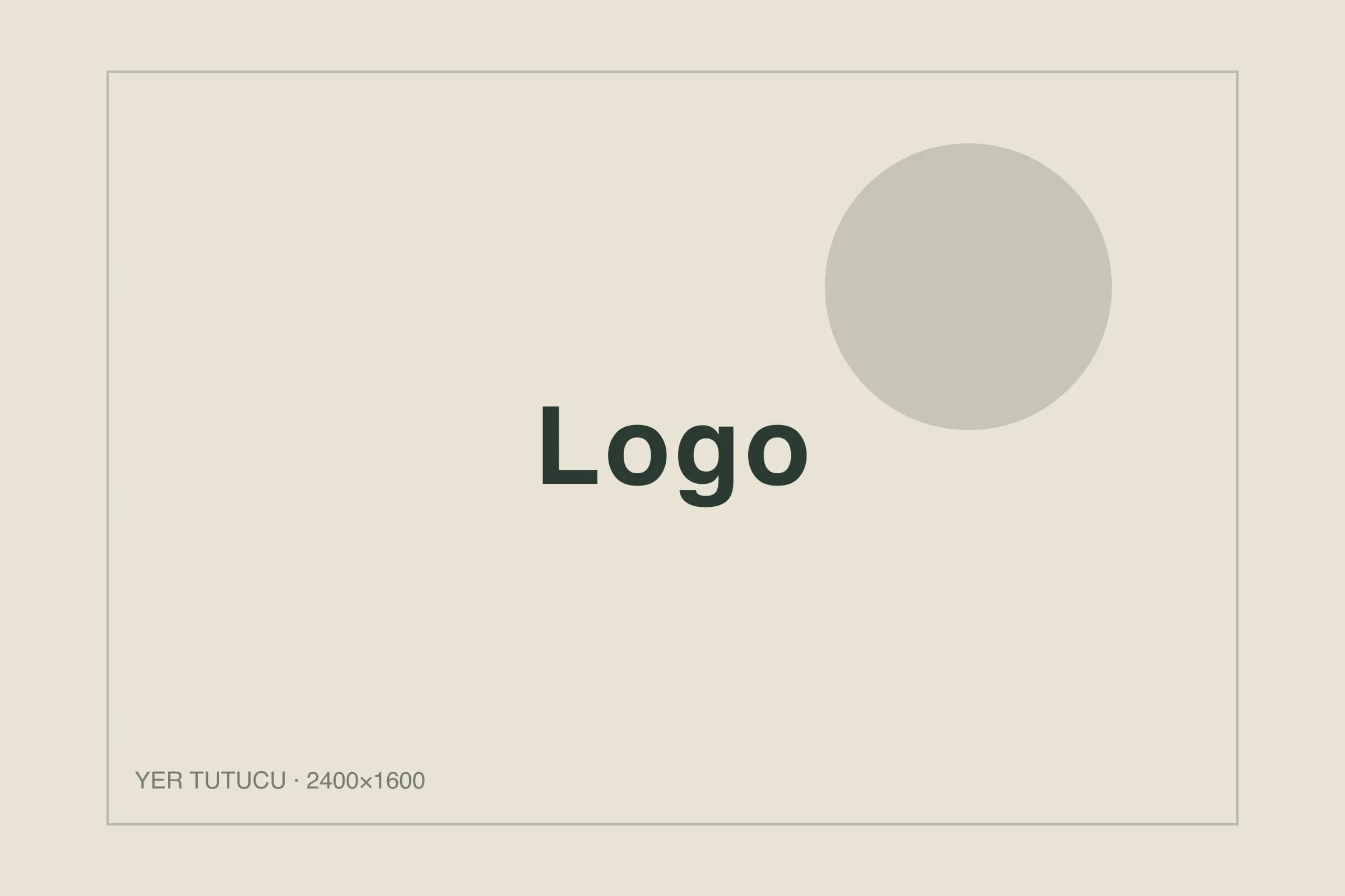 Logo varyasyonları: ana logo, monogram ve yatay kullanım